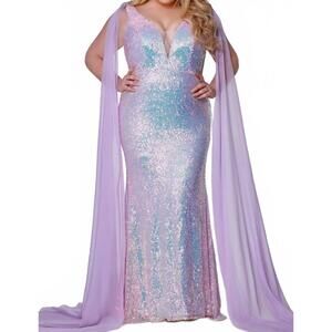 NEW SYDNEY'S CLOSET dawn gown in lilac